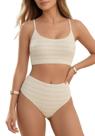 Conjunto de biquíni ZAFUL, fato de banho tanquíni texturizado de cintura alta para mulher