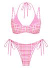 Conjunto de biquíni ZAFUL, maiô feminino de bolinhas de dupla camada