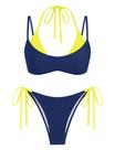 Conjunto de biquíni ZAFUL, maiô feminino de bolinhas de dupla camada