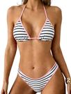 Conjunto de biquíni ZAFUL, maiô feminino Halter Triangle High Cut