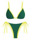 Conjunto de biquíni ZAFUL Triangle Color Block String Swimsuit Wimsuit Women Conjunto de biquíni ZAFUL Triangle Color Block String Swimsuit Wimsuit Women