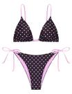 Conjunto de biquíni ZAFUL, triângulo floral, 2 peças, tamanho M Conjunto de biquíni ZAFUL, triângulo floral, 2 peças, tamanho M