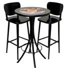 Conjunto de Bistrô Beer com 2 banquetas - DG Móveis