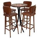 Conjunto de Bistrô Beer com 4 banquetas - DG Móveis Conjunto de Bistrô Beer com 4 banquetas - DG Móveis