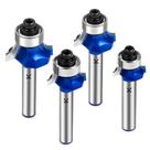 Conjunto de bits de roteador NICAVKIT, haste de 1/4", raio de 1,6-4,8 mm