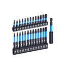 Conjunto de bits Torx, 29 peças de aço S2 magnético anti-impacto com anel azul