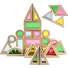 Conjunto de blocos de construção Agirlgle Rainbow Stacker 24 unidades para crianças