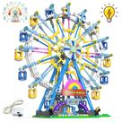 Conjunto de blocos de construção Benuefe Upgrade Rotating Ferris Wheel
