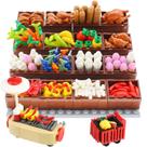 Conjunto de blocos de construção BrickBounty Supermarket-Kitchen com comida