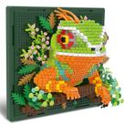 Conjunto de blocos de construção BSE-Sparklion Chameleon Animal, arte de parede 3D Conjunto de blocos de construção BSE-Sparklion Chameleon Animal, arte de parede 3D