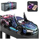 Conjunto de blocos de construção Chodia Sport Race Car 1:14 com LED 1314 unidades