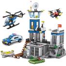 Conjunto de Blocos de Construção City Police Prison Island - 946 Peças