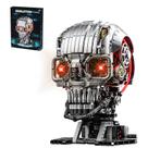 Conjunto de blocos de construção CSNRHG Mechanical Skull 1099+ peças