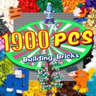 Conjunto de blocos de construção Cumeysnon 1900PCS 14 cores e 18 formas
