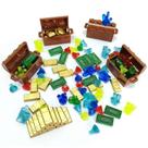 Conjunto de blocos de construção de brinquedos ZHX Treasure Accessories para crianças