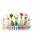 Conjunto de blocos de construção Dovob Decor Flower Potted Plants 500 unidades