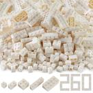 Conjunto de blocos de construção Feleph, 260 peças, branco, compatível Conjunto de blocos de construção Feleph, 260 peças, branco, compatível