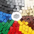 Conjunto de blocos de construção Feleph 2x2 Bricks 400 peças multicolorido