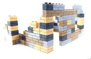 Conjunto de blocos de construção General Jim's Military Brick Wall 120 unidades