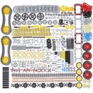 Conjunto de blocos de construção Habow 852 unidades Technic Parts para Lego