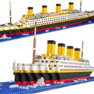 Conjunto de blocos de construção HYG Toys Titanic Micro Mini 1860 unidades