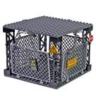 Conjunto de blocos de construção JQARCH Safety Guardrail com gaiola fechada