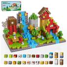 Conjunto de blocos de construção magnéticos Fitrobust com 200 cubos Kids 3+