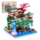 Conjunto de blocos de construção NEWABWN Peach Blossom Pond Micro 3320PCS