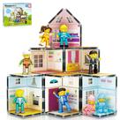 Conjunto de blocos de construção Picasso Tiles Homestead Doll House 57 unidades