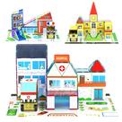 Conjunto de blocos de construção PicassoTiles 3 em 1 com ímã de carro