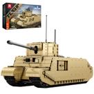 Conjunto de blocos de construção Reobrix TOG2 Tank WW2 British Armed 77032