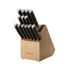 Conjunto de blocos de facas KitchenAid forjado com rebite triplo, 14 peças Conjunto de blocos de facas KitchenAid forjado com rebite triplo, 14 peças