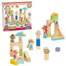Conjunto de blocos de madeira CocoMelon JJ & Friends 30 peças para 18 meses ou mais Conjunto de blocos de madeira CocoMelon JJ & Friends 30 peças para 18 meses ou mais