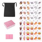 Conjunto de blocos de Mahjong GRACIAS para 2 jogadores com 50 peças rosa premium