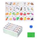 Conjunto de blocos de Mahjong GRACIAS para 4 jogadores com 128 peças verdes