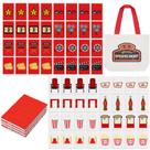 Conjunto de blocos de Mahjong Hollowfly 65 Tiles Movie Night 30 mm