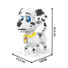 Conjunto De Blocos De Montar 3D Micro Mini Dálmata E Dachshund Para Entusiastas De Animais De
