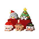 Conjunto De Blocos De Montar De Natal HUIQIBAO MOC: Rena, Papai Noel, Casa De Neve E Árvore De Natal Conjunto De Blocos De Montar De Natal HUIQIBAO MOC: Rena, Papai Noel, Casa De Neve E Árvore De Natal