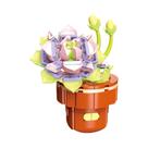 Conjunto De Blocos De Montar DIY Para Meninas: Buquê De Flores Eternas E Plantas Suculentas Em Vaso