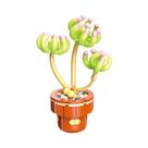 Conjunto De Blocos De Montar DIY Para Meninas: Buquê De Flores Eternas E Plantas Suculentas Em Vaso