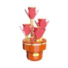 Conjunto De Blocos De Montar DIY Para Meninas: Buquê De Flores Eternas E Plantas Suculentas Em Vaso
