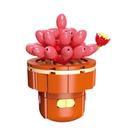 Conjunto De Blocos De Montar DIY Para Meninas: Buquê De Flores Eternas E Plantas Suculentas Em Vaso