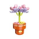 Conjunto De Blocos De Montar DIY Para Meninas: Buquê De Flores Eternas E Plantas Suculentas Em Vaso
