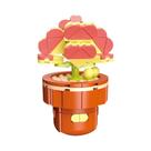 Conjunto De Blocos De Montar DIY Para Meninas: Buquê De Flores Eternas E Plantas Suculentas Em Vaso