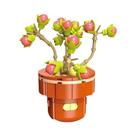 Conjunto De Blocos De Montar DIY Para Meninas: Buquê De Flores Eternas E Plantas Suculentas Em Vaso