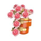 Conjunto De Blocos De Montar DIY Para Meninas: Buquê De Flores Eternas E Plantas Suculentas Em Vaso