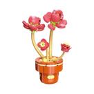 Conjunto De Blocos De Montar DIY Para Meninas: Buquê De Flores Eternas E Plantas Suculentas Em Vaso