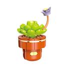 Conjunto De Blocos De Montar DIY Para Meninas: Buquê De Flores Eternas E Plantas Suculentas Em Vaso