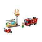 Conjunto De Blocos De Montar Fire Rescue Burger Bar Compatível Com a Série MOC City, Presente De Conjunto De Blocos De Montar Fire Rescue Burger Bar Compatível Com a Série MOC City, Presente De