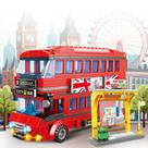Conjunto de Blocos de Montar Ônibus da Cidade de Londres 458 Peças para Crianças a partir de 6 Anos